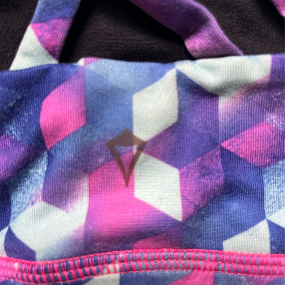 Ivivva Girl’s Multi-Color Reversible Racerback Sports Bra - Picture 3 of 5